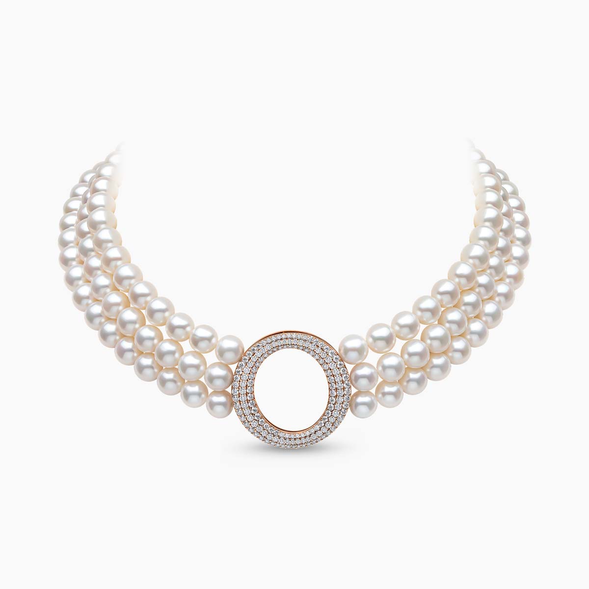 Rose Gold / White Freshwater