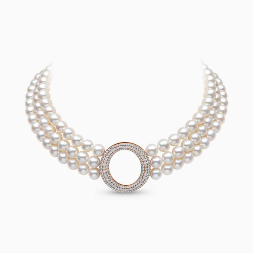 Rose Gold / White Freshwater