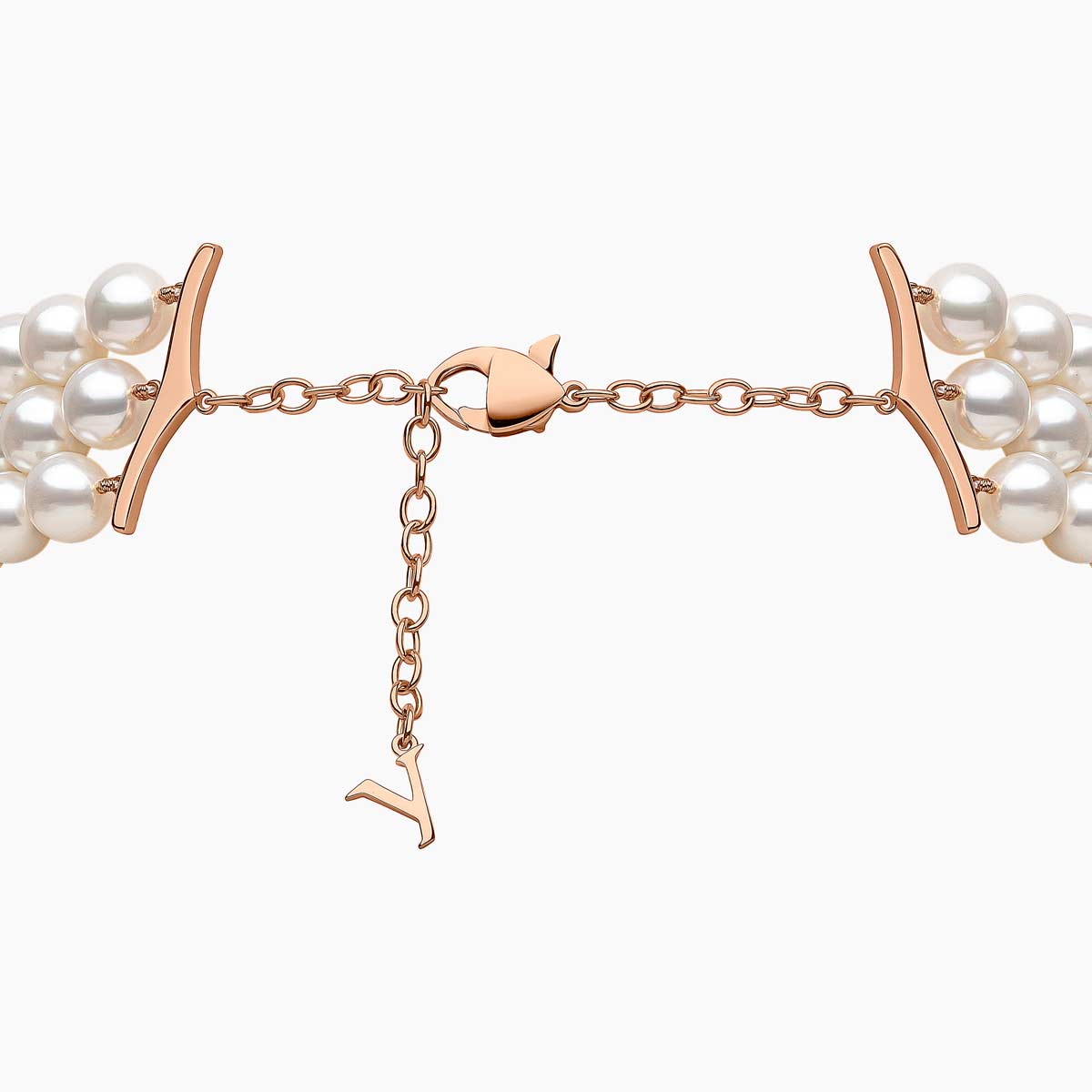 Rose Gold / White Freshwater