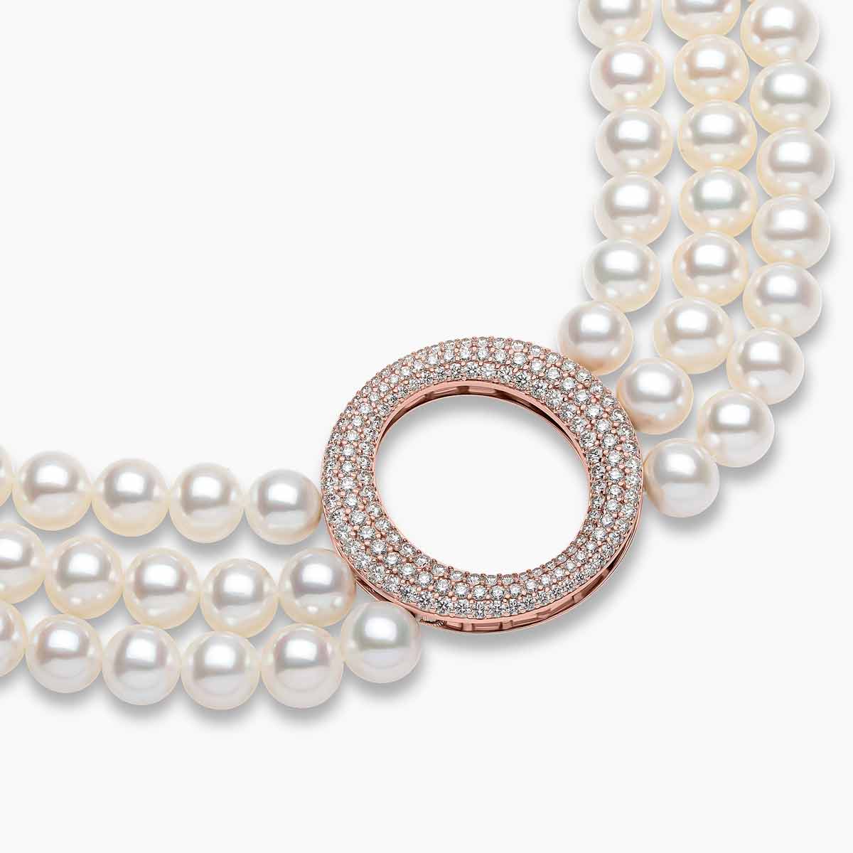 Rose Gold / White Freshwater