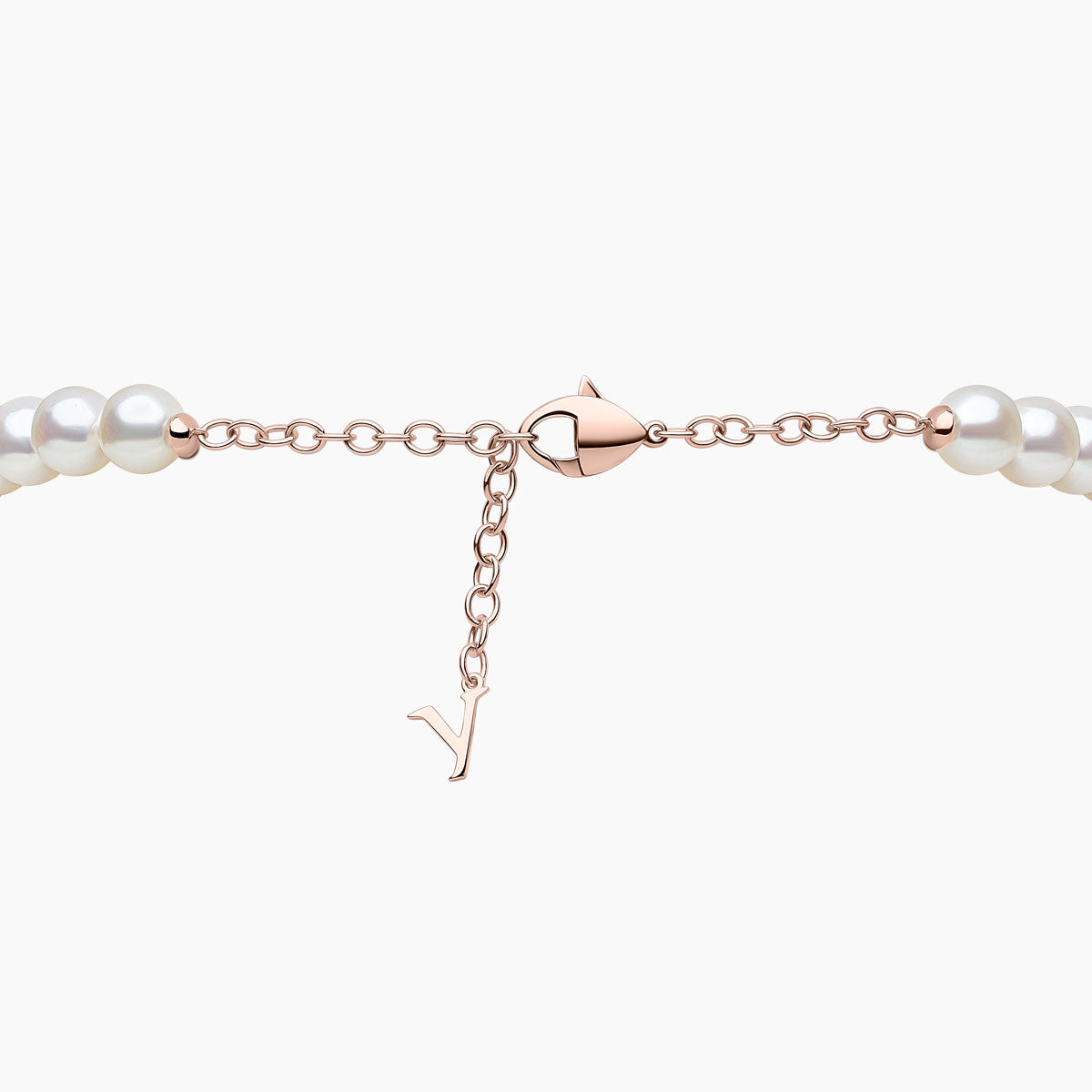 Rose Gold / White Freshwater