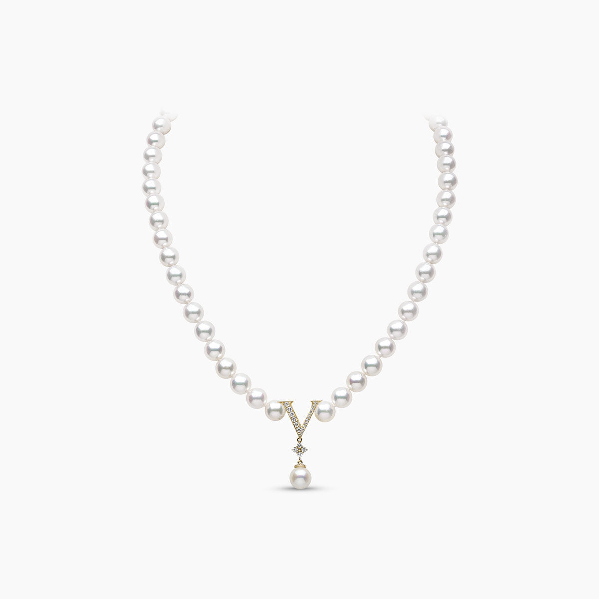 Yellow Gold / White Freshwater Pearl