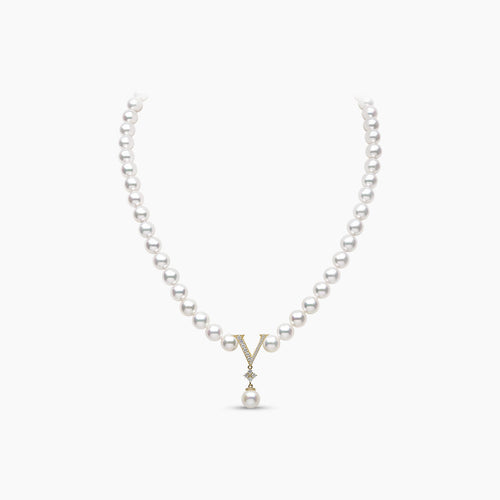 Yellow Gold / White Freshwater Pearl