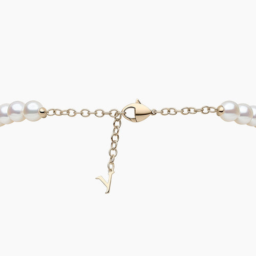 Yellow Gold / White Freshwater Pearl