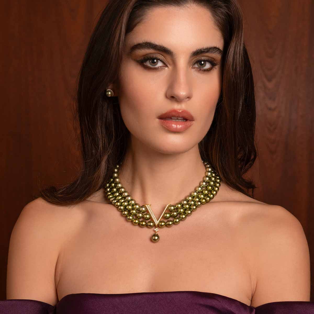 Yellow Gold / Pistachio Tahitian